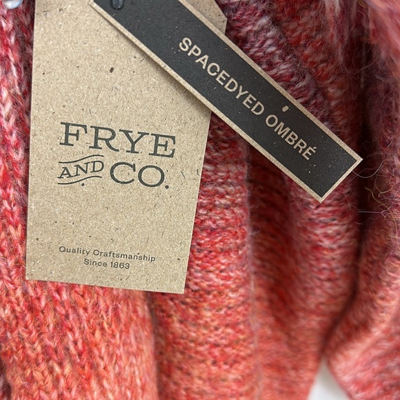 Frye and Co. Womens Long Sleeve Open Front Wool Blend Red Ombre Cardigan 3X  NWT - Picture 7 of 10